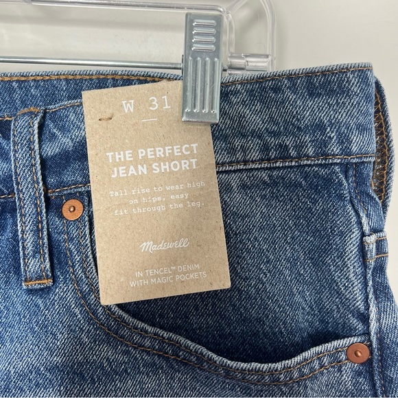 NWT Madewell The Perfect Denim Short Size 31 - Picture 3 of 8